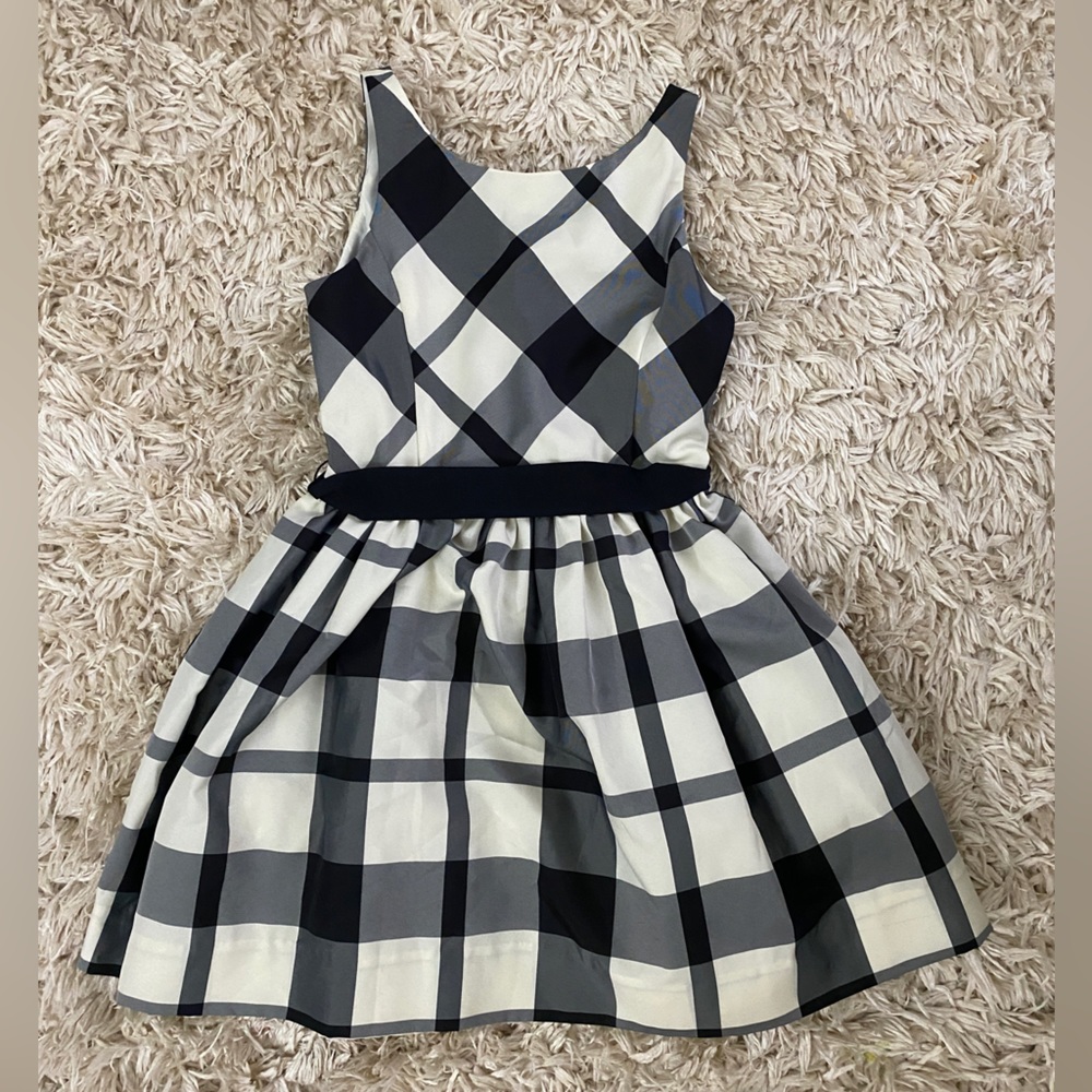 Polo by Ralph Lauren Black and White Plaid Kids Dress